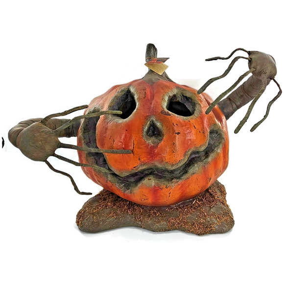 Bethany Lowe Halloween Pumpkin Man TD6051 Large 23 inch Paper Mache Figure Rare - Picture 1 of 16